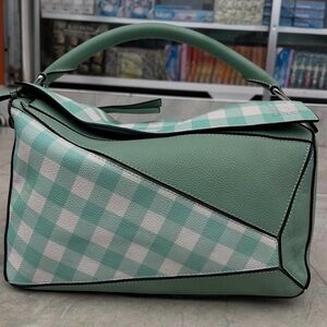 Loewe mint green puzzle bag (medium)